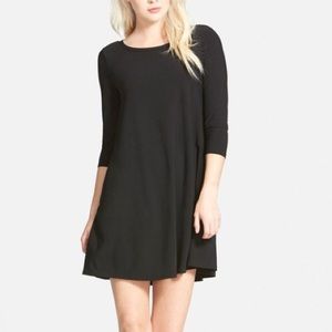 Leith crepe trapeze swing dress